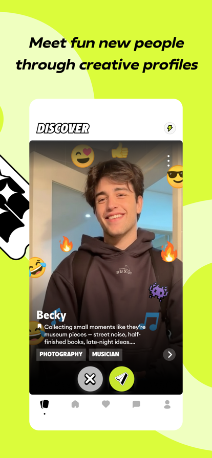 Discover creative profiles